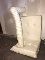 Plaster cast, foam, cloth