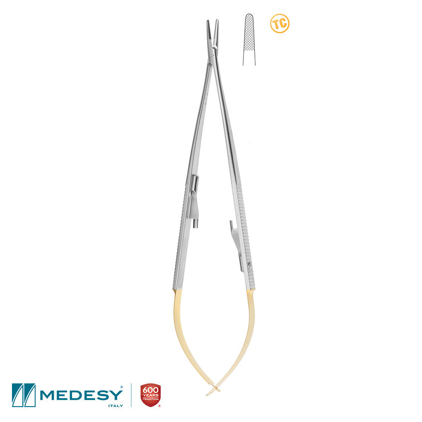 מחזיק מחט ישר מוזהב