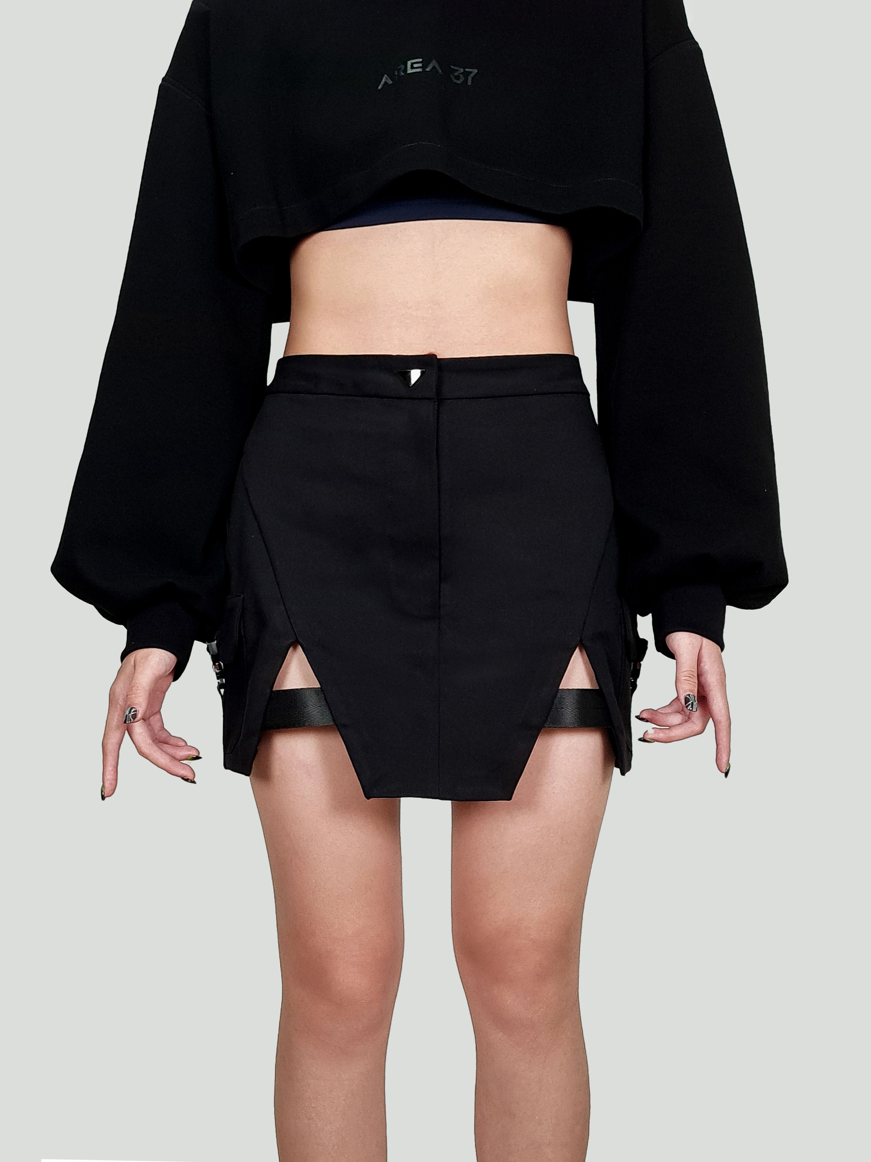 EDGE:MONO-B06 • Double Slit Skirt