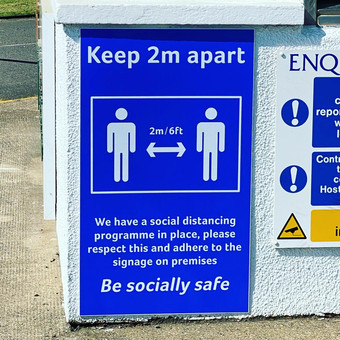 Social Distancing Signage