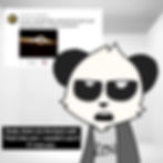 Panda character from Ask Tako discussing a back wall exit.
