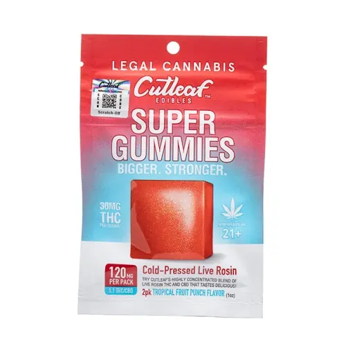 Cutleaf Cold-Pressed Live Rosin Super THC Edibles 