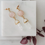 Thumbnail: Gold Tone Rose Quartz & Clear Quartz Point Earrings