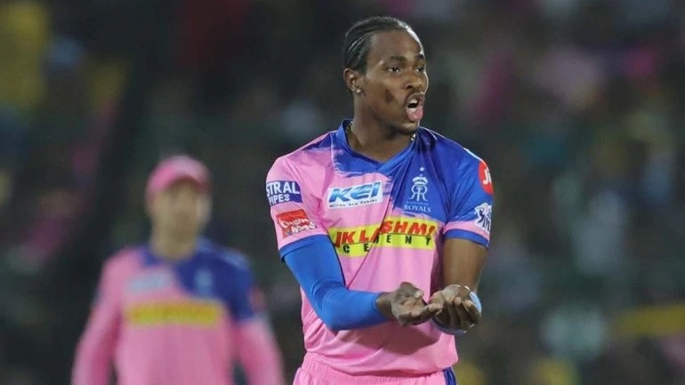 Archer playing for Rajastan Royals