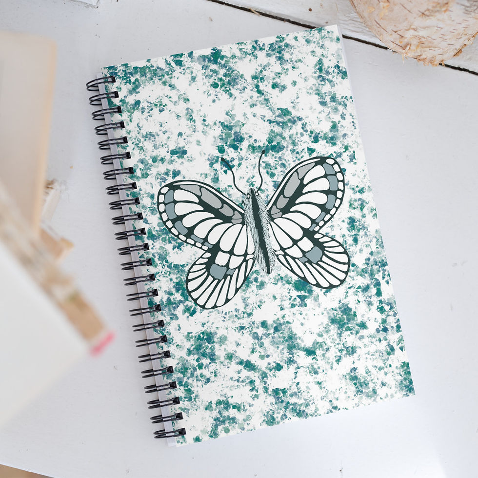 Thumbnail: Butterfly Shimmer Spiral Notebook