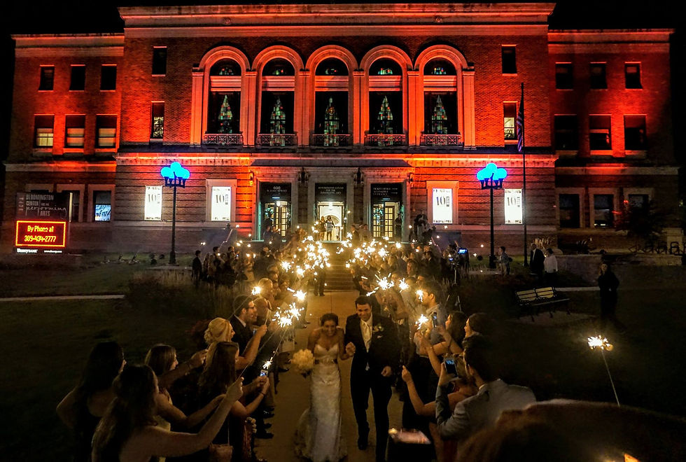 Wedding Reception Sparkler Send off