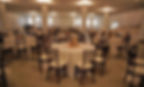 Indoor Wedding Reception with Fruitwood Chiavari Chairs