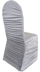Grey Silver Rouge Chair Cover