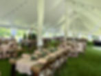 Outdoor Tent Wedding Reception