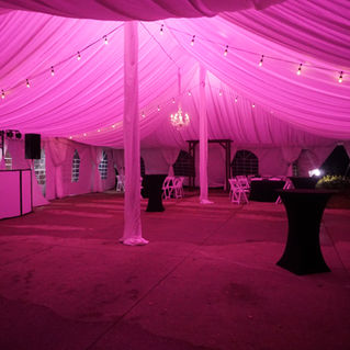 Illuminating Tent Lighting for outdoor tent event 