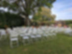 Outdoor Wedding Ceremony with Folding Chairs