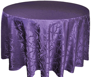 Eggplant Jacquard Tablecloth