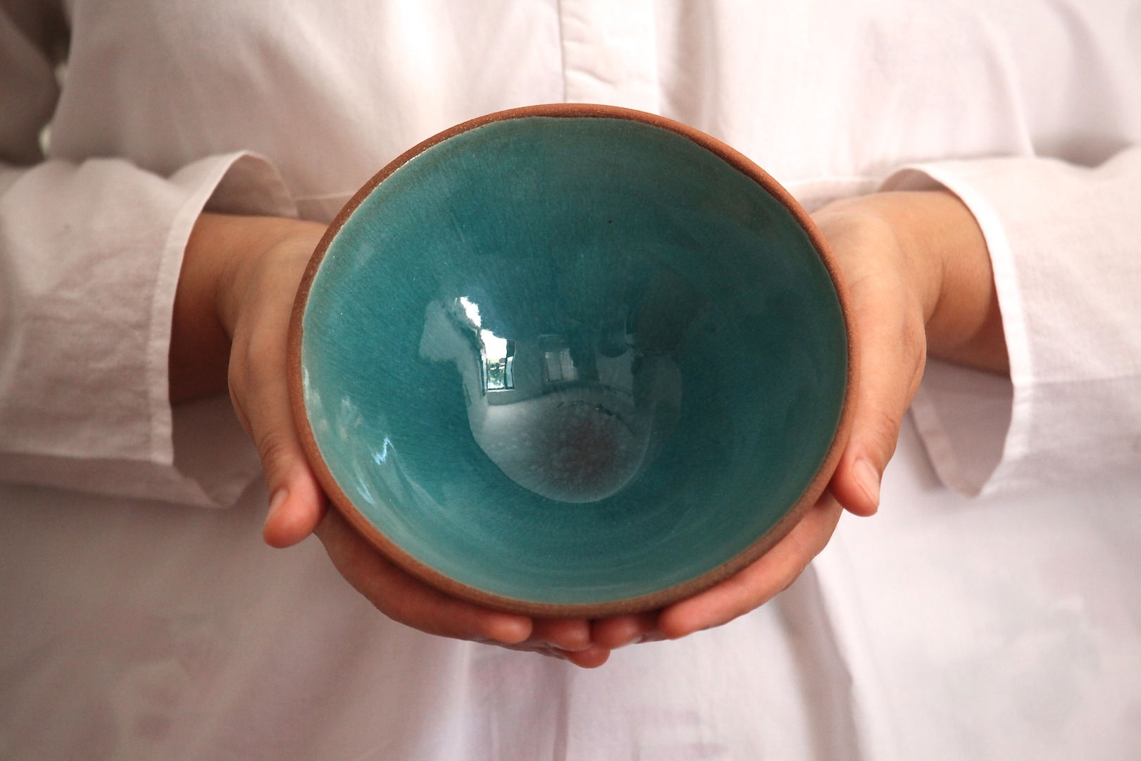 Seramik turkuaz kase (orta boy)