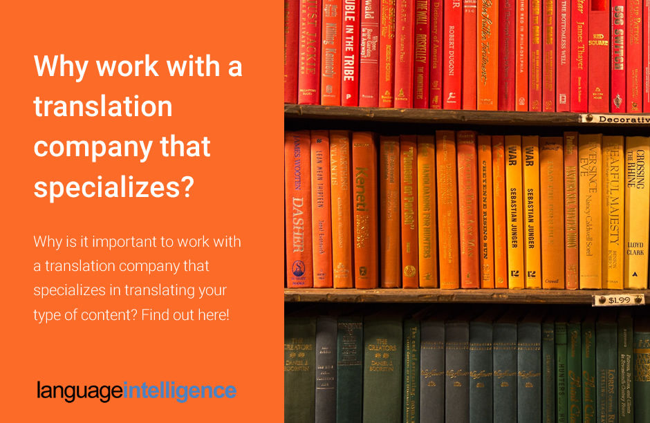 Why do Translation Companies Specialize?