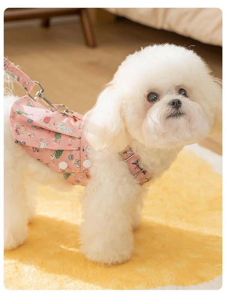 Thumbnail: Pink Sketches Denim Dungarees