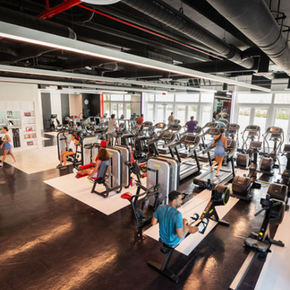state of the art fitness center at Baha mar with cardio equipment and weight machines