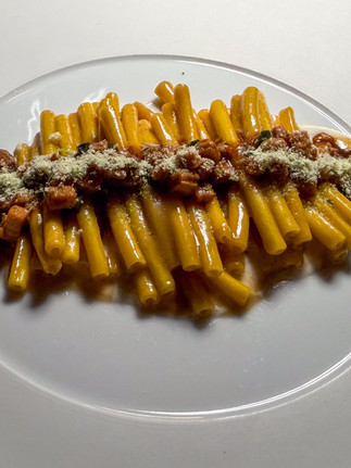 bolognese and pasta at Ineo restaurant