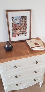 renovated oak chest of drawers