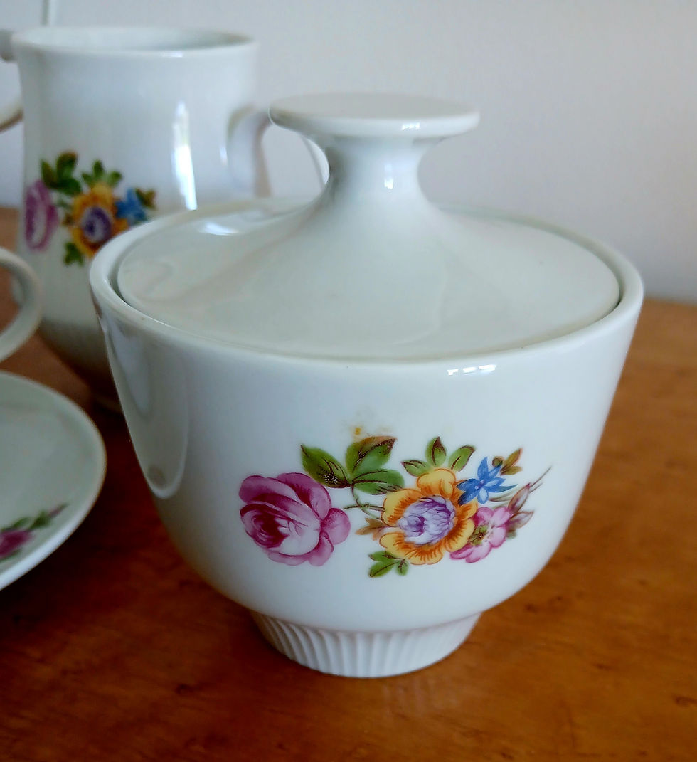 Miniature : Service DUO floral petit déjeuner