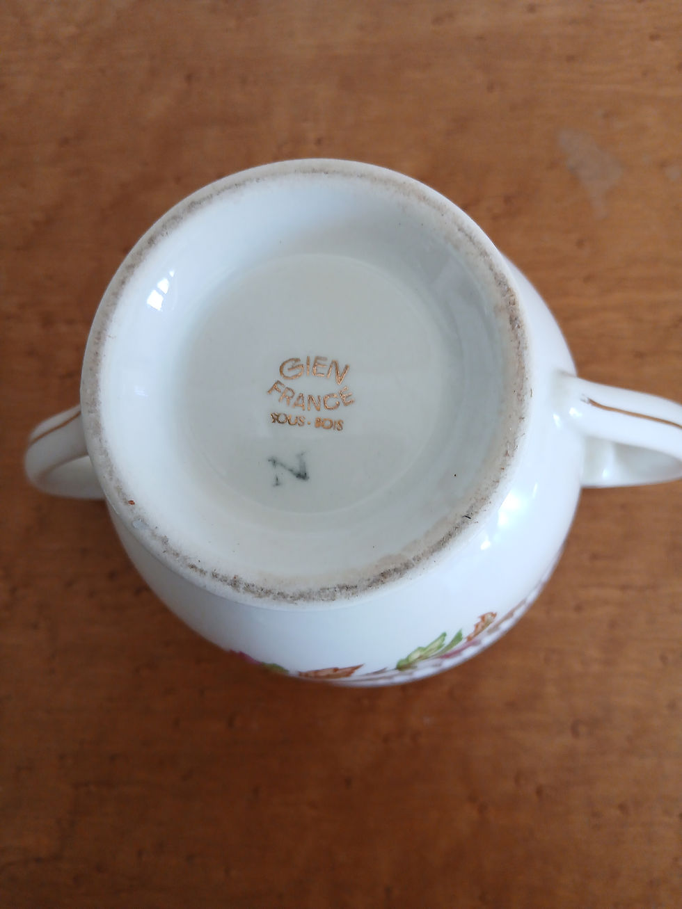 Miniature : Sucrier floral GIEN