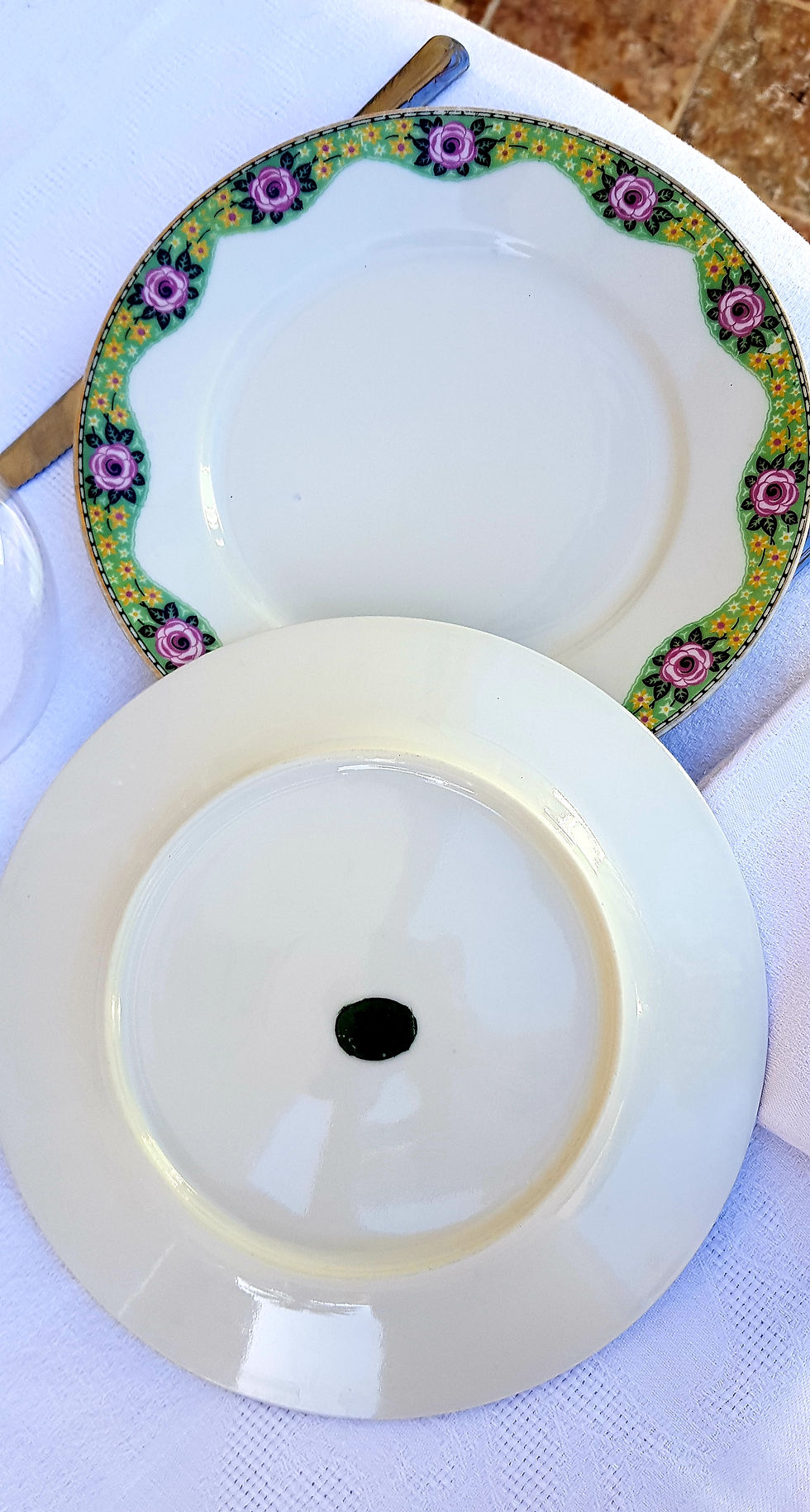 Thumbnail: LIMOGES PORCELAIN PLATES S.D. - ROSALIE