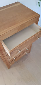 Art deco chest of drawers with interior drawer