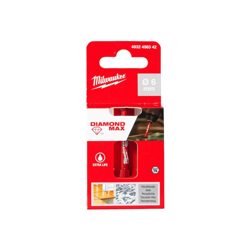 Алмазна коронка Diamond Plus 6 мм Milwaukee 4932498342