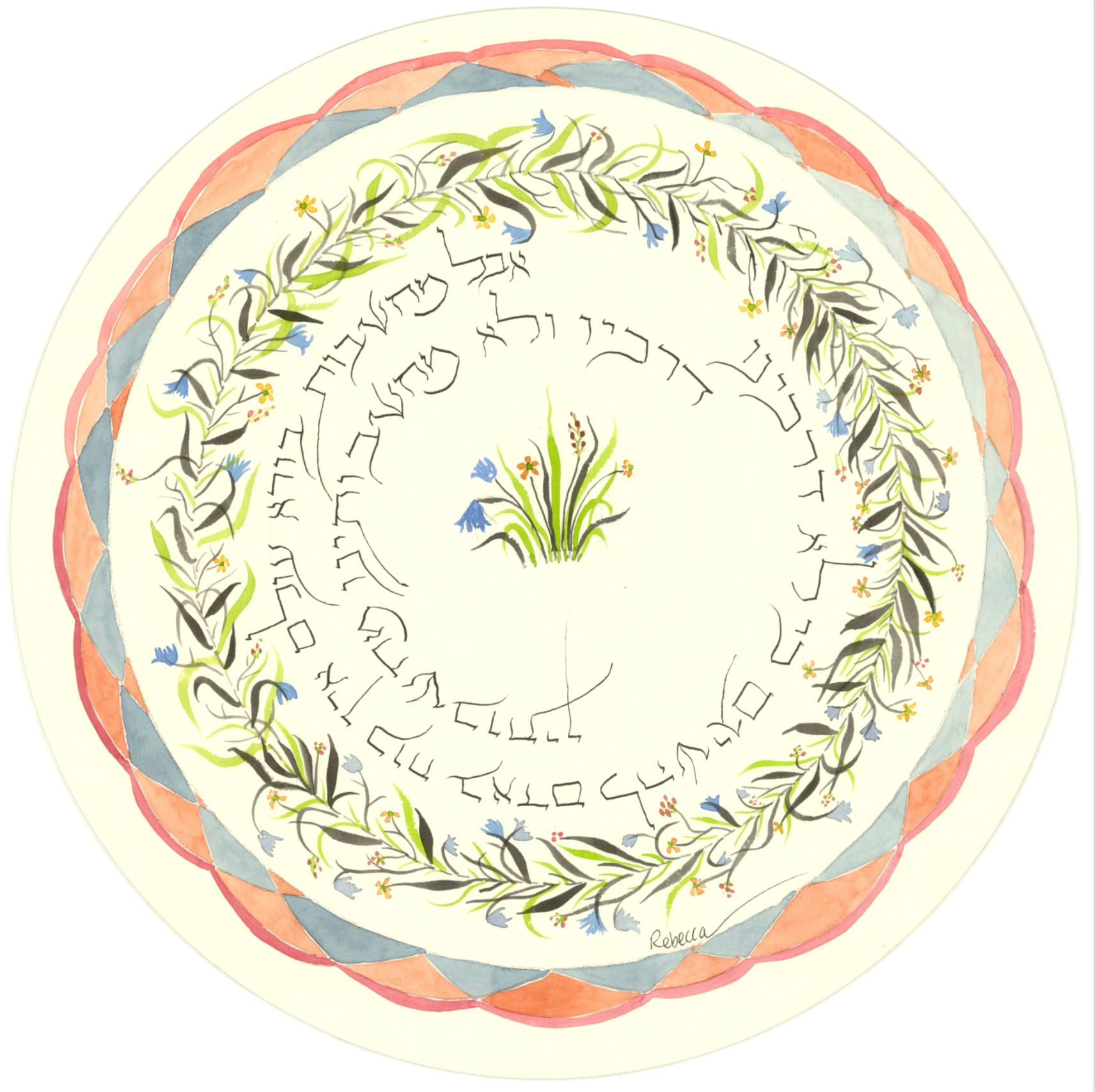 Thoughts. 10x10 High quality art print on watercolor paper 