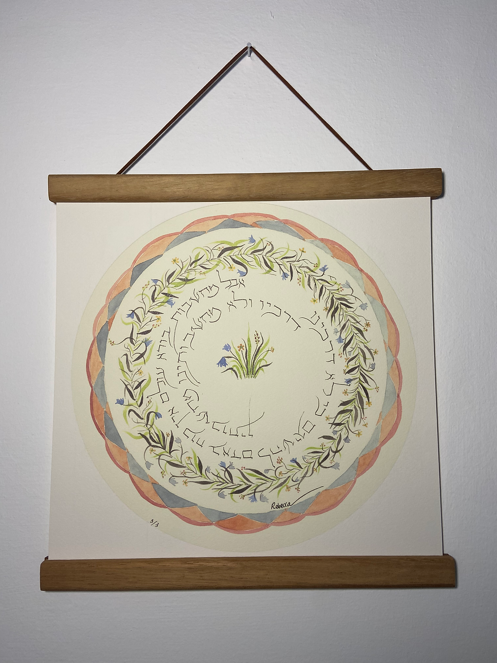 Thumbnail: Thoughts. 10x10 High quality art print on watercolor paper 