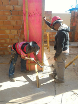 estrutura em andamento.