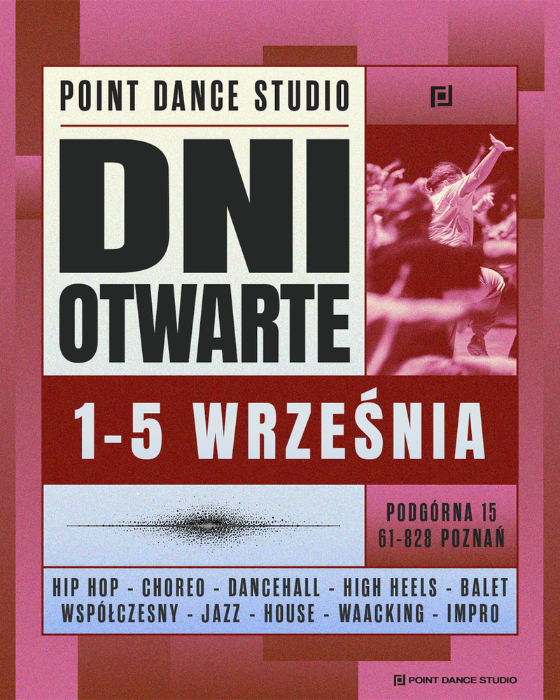 Open Days at Point Dance Studio September 1-5, 2026