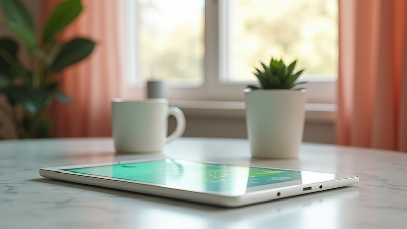 téléphone posé sur une table