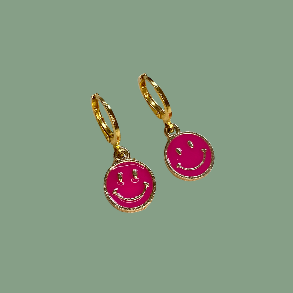 Thumbnail: Just Smile Gold Hoops