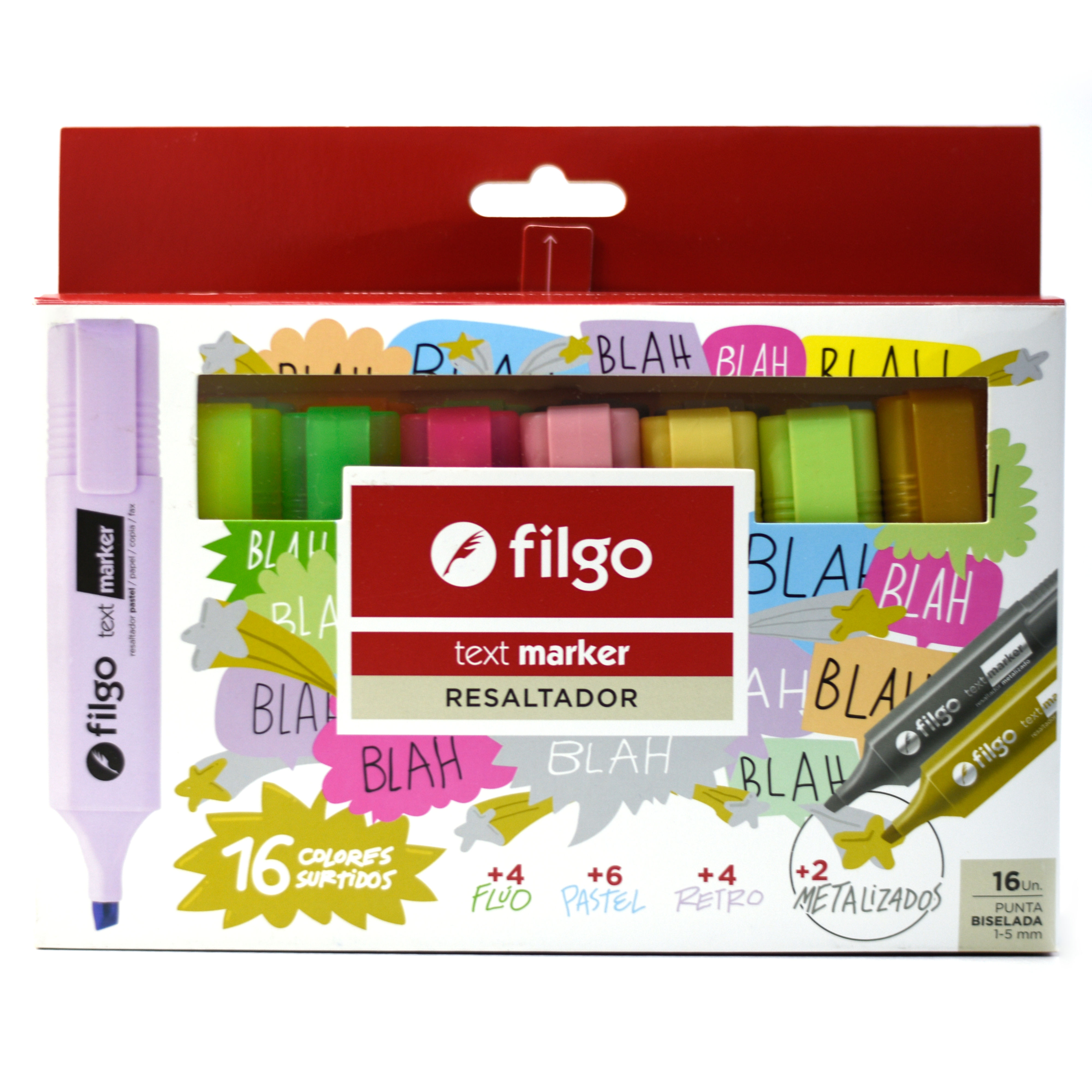 Resaltadores Text Marker x 16 FILGO