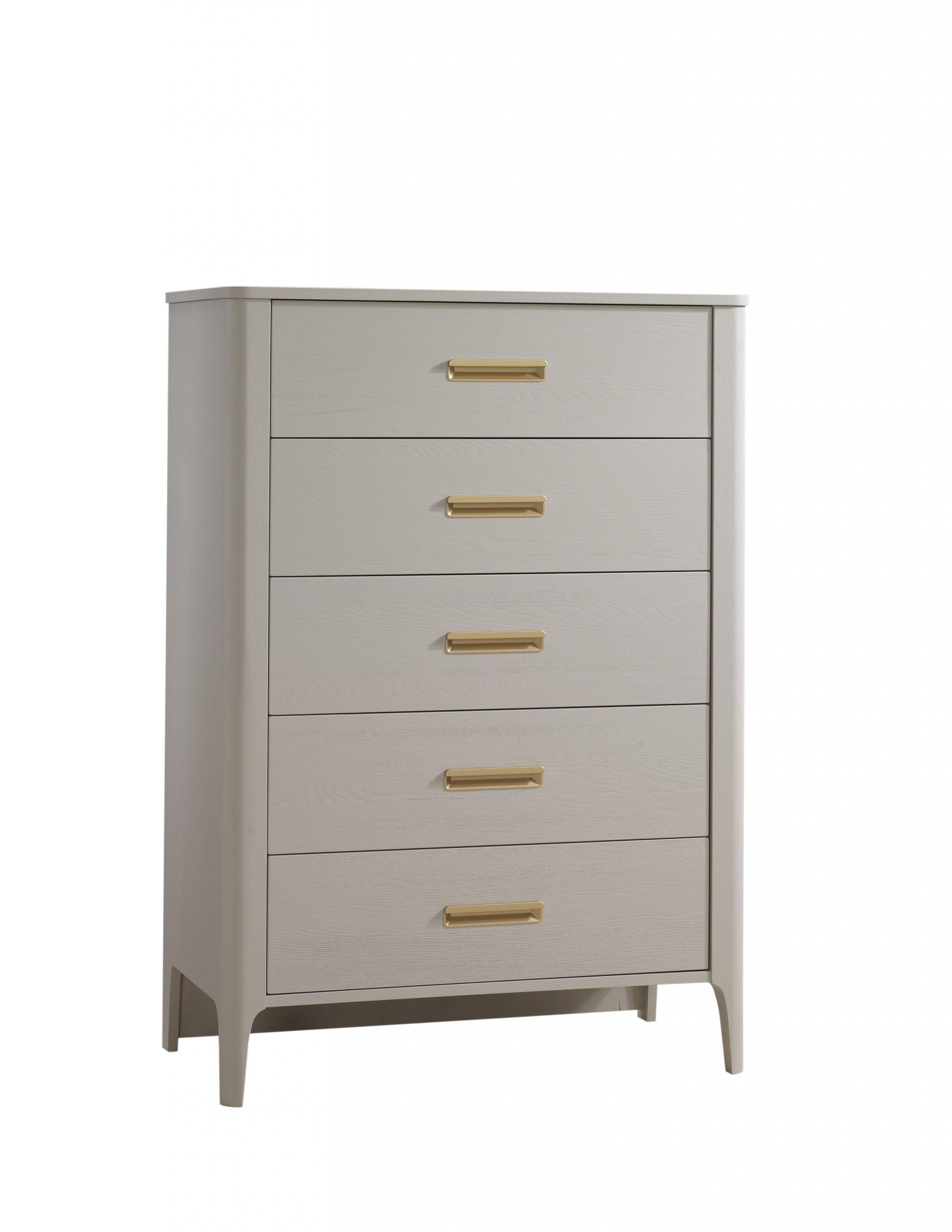 Palo 5 Drawer Tall Chest in Dove Finish