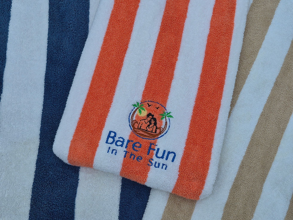 Thumbnail: Bare Fun Cabana Stripe Beach Towel