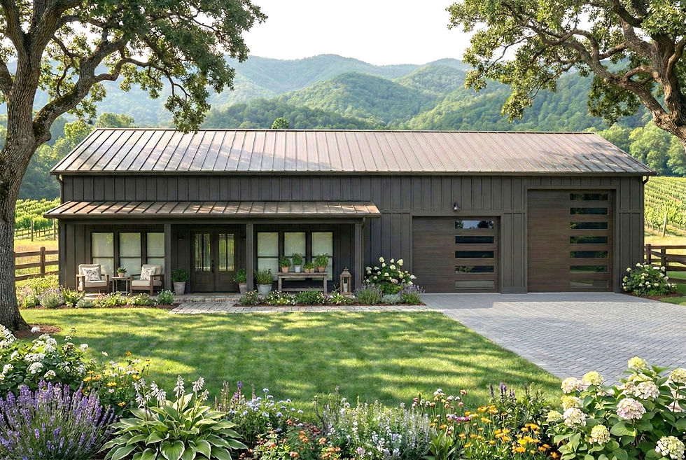 Rustic Ridge Barndo Smokey Ridge 1482 | Valuehomeplans.com