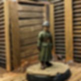 Miniature in a trench 