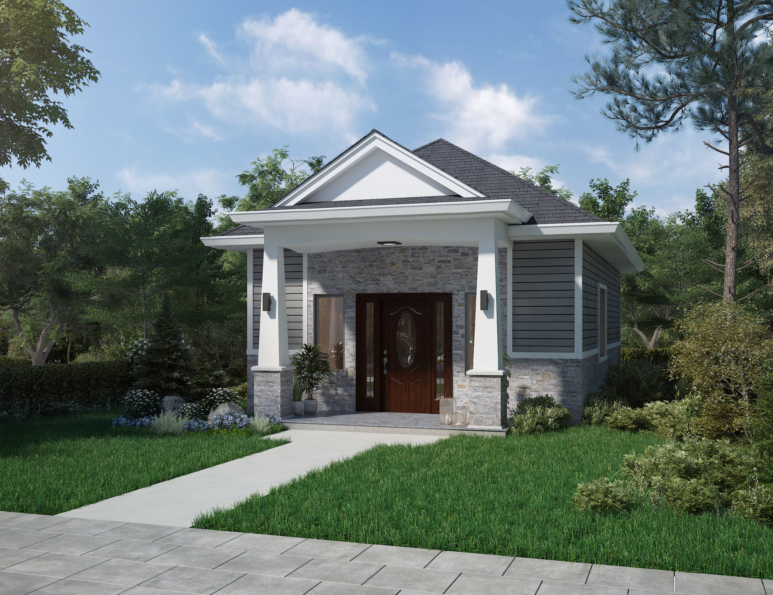 640 Square Foot Modern Ranch In Law Unit or Tiny Home Exterior