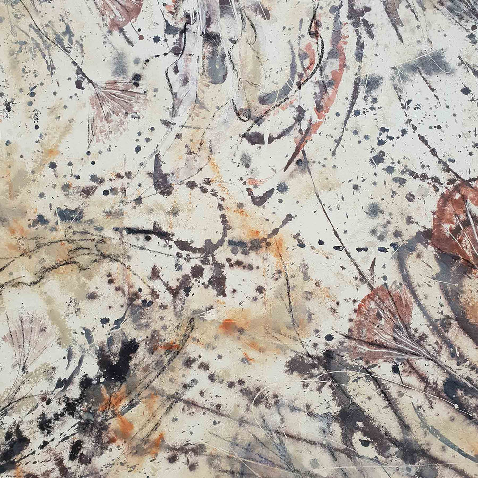 Thumbnail: Gravitas - Fossil inspired painting