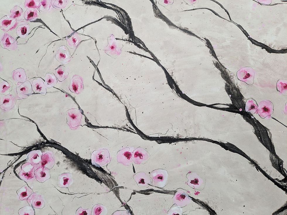 Thumbnail: Spring Cherry Blossom in Bloom - Cherry Blossom Painting Series