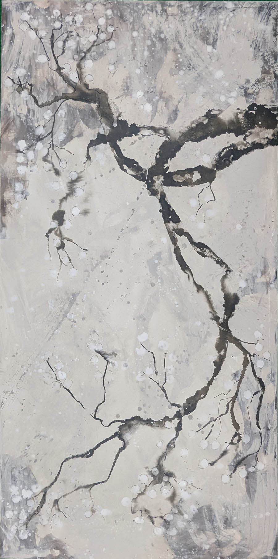Thumbnail: White Blossom 1 - Cherry Blossom Painting Series