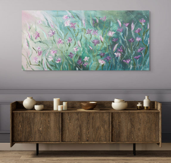 Thumbnail: Floral Art Print - Wildflower Series - Bloom on Emerald