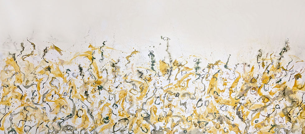 Thumbnail: Desert Flowers - Oversized Painting- Abstract Australian Landscape