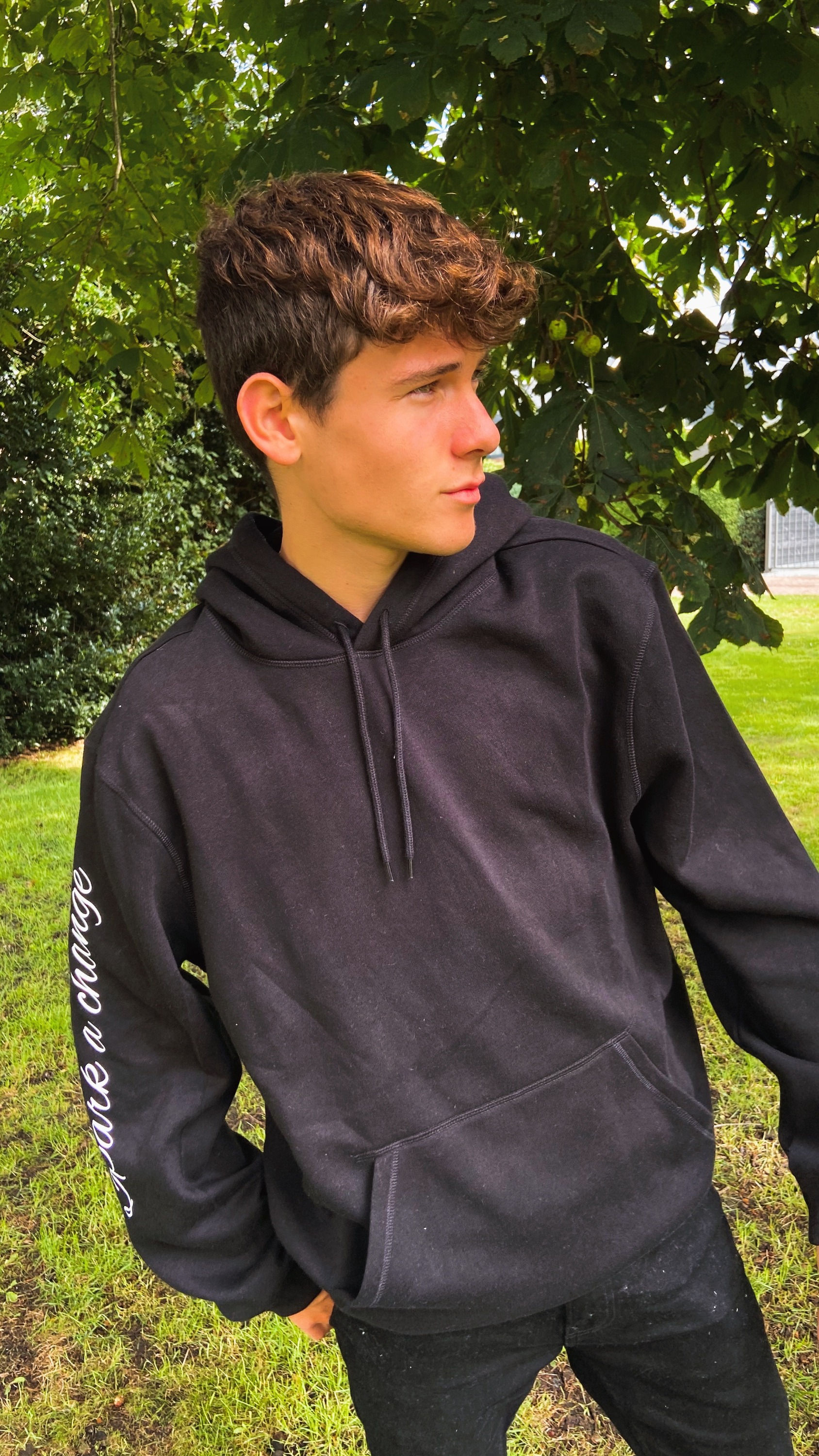 BlackOver Sized Hoodie (Men)