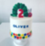 Buttercream catepillar
