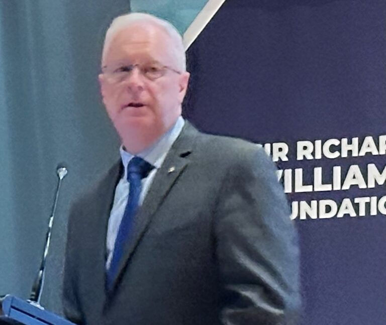 ACM (Retd) Mark Binskin AC, Chair, Sir Richard Williams Foundation, opening the seminar on 23 April 2026.
