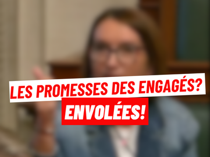 « Protéger aujourd’hui. Garantir demain. » C’est le slogan des Engagés. Pourtant depuis plus d’un an c’est tout l’inverse