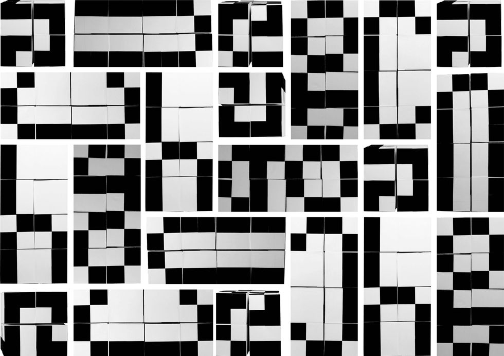 alle Buchstaben im Raster a