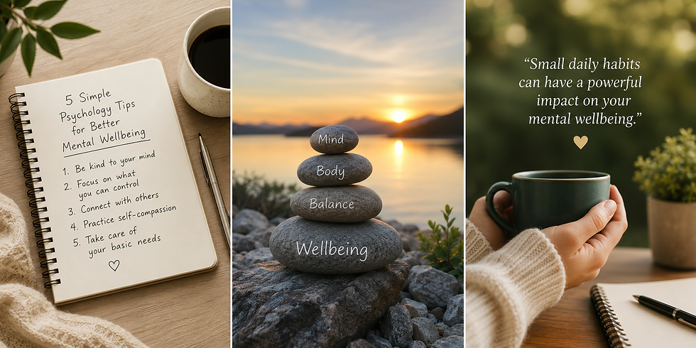 Psychology tips for improving mental wellbeing and emotional resilience